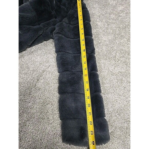 Apparis Goldie Faux Vegan Fur Oversized Hood Jacket Carbon Gray Women’s Size XS - Picture 11 of 11